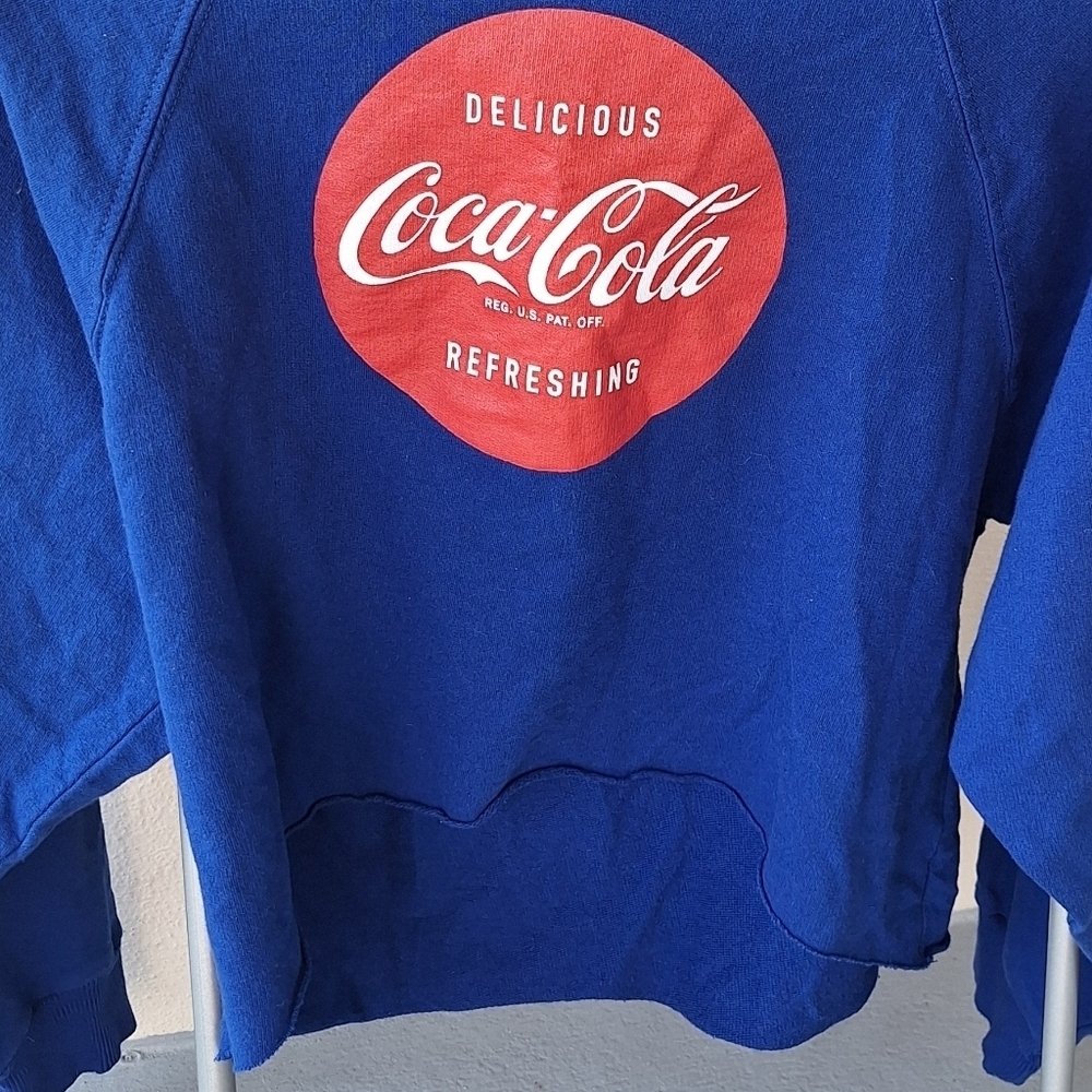 Coca Cola Blue Cotton Women's Sweater Size S - Picture 4 of 5